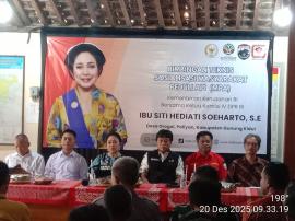 Kunjungan Ketua Komisi IV RI, Ibu Titik Soeharto di Kalurahan Grogol